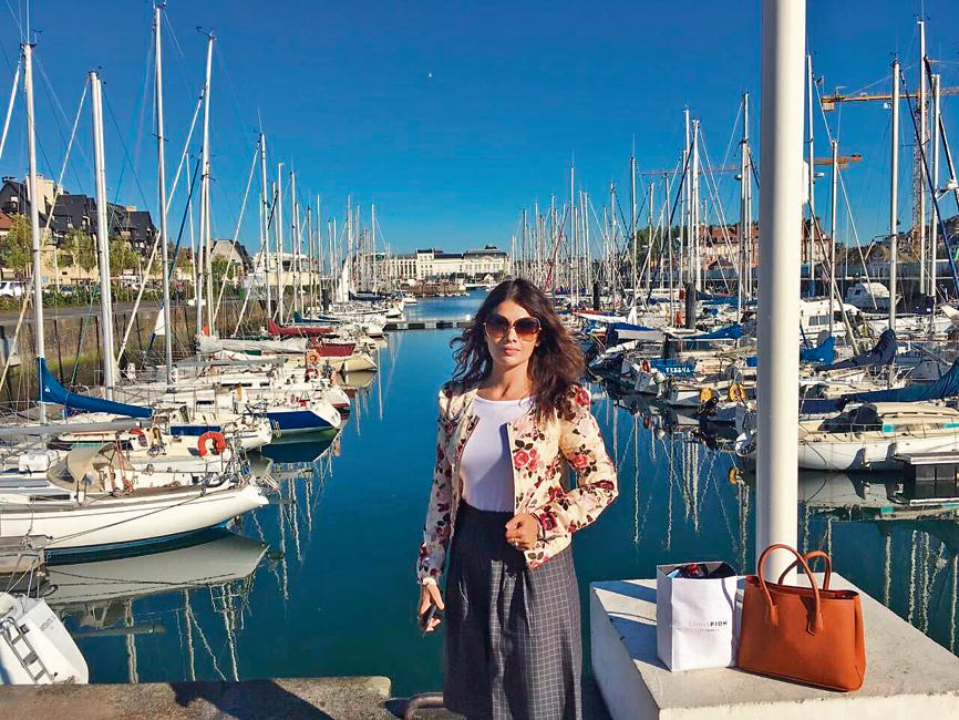 Designer Shruti Sancheti at Deauville Trouville in France Designer Shruti Sancheti at Deauville Trouville in France