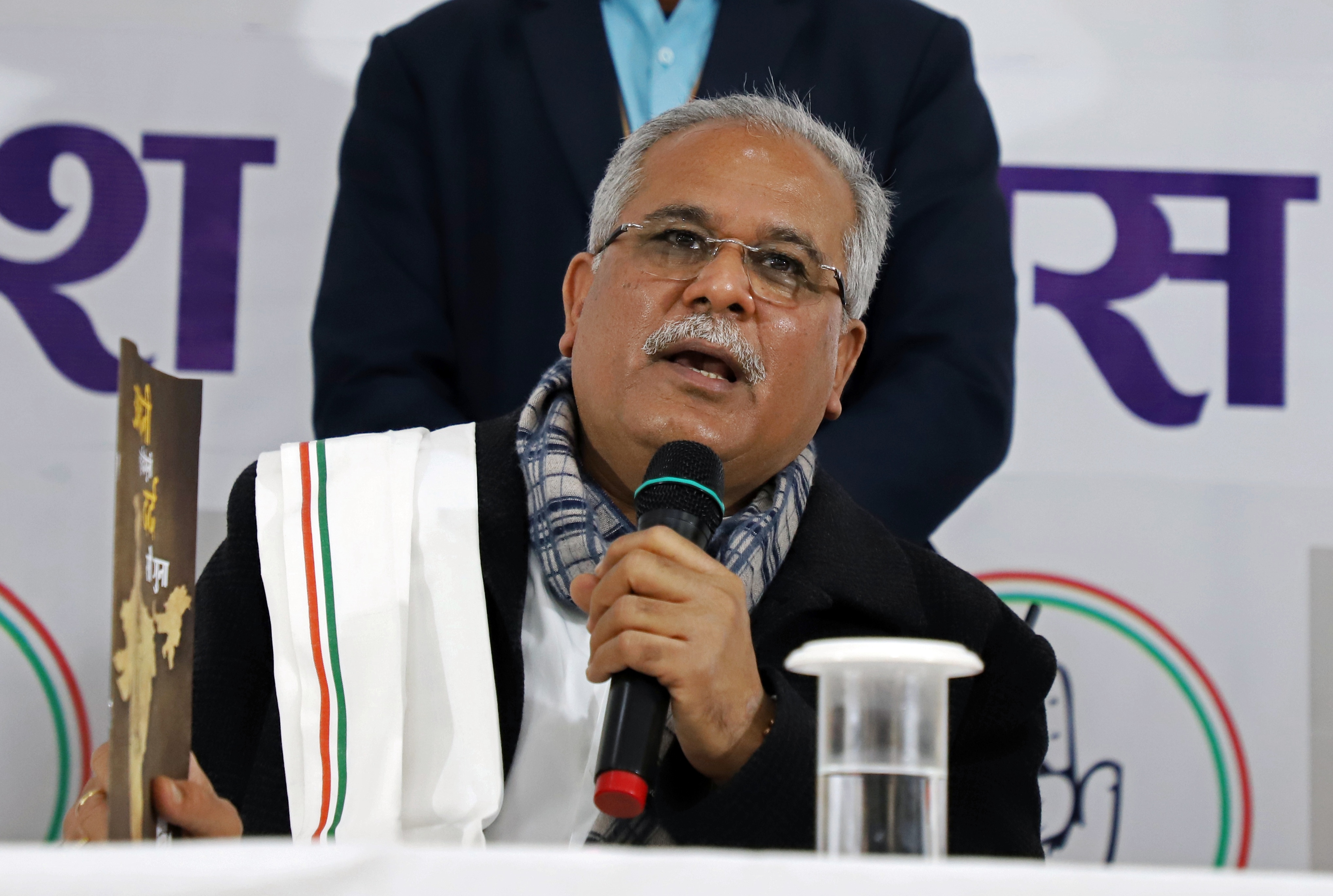 Chhattisgarh CM Bhupesh Baghel addresses a press conference at the Uttar Pradesh Congress office in Lucknow. (ANI) Chhattisgarh CM Bhupesh Baghel addresses a press conference at the Uttar Pradesh Congress office in Lucknow. (ANI)