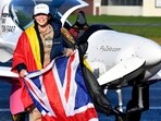 19-year-old Belgium-British pilot Zara Rutherford has set a world record as the youngest woman to fly solo around the world, touching her small airplane down in western Belgium on Thursday, 155 days after she departed. (AP)