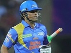 Sachin Tendulkar representing India Legends in the first edition of RSWS. Sachin Tendulkar representing India Legends in the first edition of RSWS. 