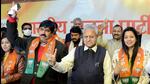Former Samajwadi Party MLA Pramod Gupta and former Congress leader Priyanka Maurya joined BJP on Thursday. (ANI)