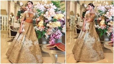 The ever so stylish Tara Sutaria aces every outfit that she dons. From traditional fits to fancy gowns and street style looks, the actor can pull off any outfit that she wears. Recently, she grabbed eyeballs as she posed in a gorgeous ivory Anita Dongre lehenga. (Instagram/@anitadongre) The ever so stylish Tara Sutaria aces every outfit that she dons. From traditional fits to fancy gowns and street style looks, the actor can pull off any outfit that she wears. Recently, she grabbed eyeballs as she posed in a gorgeous ivory Anita Dongre lehenga. (Instagram/@anitadongre)