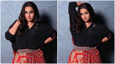 Sharing her pictures on Instagram, Vidya Balan captioned her post, "Nothing a good hair day and smokey eyes can’t solve." (Instagram/@vidyabalan) Sharing her pictures on Instagram, Vidya Balan captioned her post, "Nothing a good hair day and smokey eyes can’t solve." (Instagram/@vidyabalan)