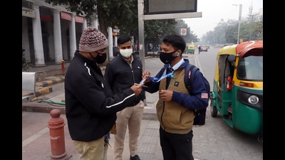 According to reports, ₹1 crore was collected in Covid challans last Saturday, which was a weekend curfew in the Capital. (Photo: ANI (For representational purposes only)) According to reports, ₹1 crore was collected in Covid challans last Saturday, which was a weekend curfew in the Capital. (Photo: ANI (For representational purposes only))