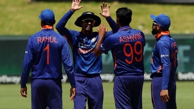 Team India in action during the 1st ODI. (REUTERS)