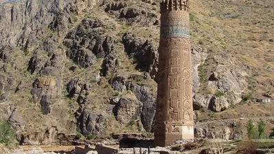 Afghan men working at a site near the Minaret of Jam in the Shahrak District of Ghor Province. (AFP) Afghan men working at a site near the Minaret of Jam in the Shahrak District of Ghor Province. (AFP)
