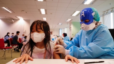 Currently, children at the age of 5 years are being provided with the covid vaccine in America. (Reuters)