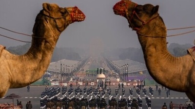 India will be the fourth country to conduct a drone show of this size that has been designed and conceptualised indigenously, senior officials of the defence ministry said. (AP) India will be the fourth country to conduct a drone show of this size that has been designed and conceptualised indigenously, senior officials of the defence ministry said. (AP)