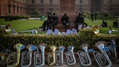 Meanwhile, Delhi Police has fortified areas in and around Rajpath with multi-layer security, facial recognition systems and more than 1,000 CCTVs in view of the republic day celebrations. (AP) Meanwhile, Delhi Police has fortified areas in and around Rajpath with multi-layer security, facial recognition systems and more than 1,000 CCTVs in view of the republic day celebrations. (AP)