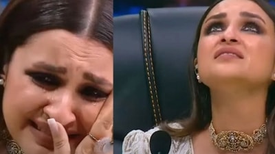 Parineeti Chopra reacts to a contestant on Hunarbaaz. Parineeti Chopra reacts to a contestant on Hunarbaaz.