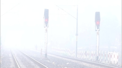 The dense fog affected movement of trains headed to Delhi. (ANI Photo) The dense fog affected movement of trains headed to Delhi. (ANI Photo)