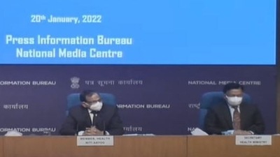Covid's 3rd wave in India has been less severe because of the vaccine coverage, the Centre said on Thursday.