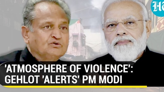 PM Modi listens as CM Gehlot says 'atmosphere of violence in country'; Watch