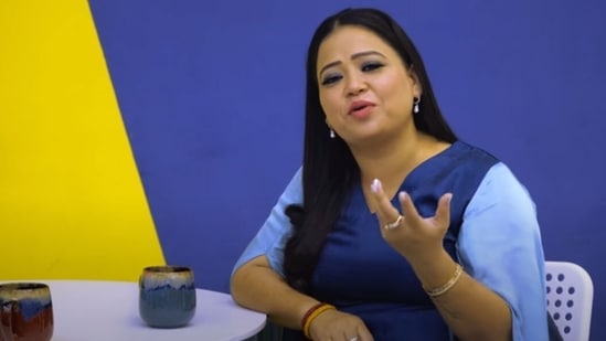 Bharti Singh during her appearance on Chinki Minki's Twinterview.&nbsp;