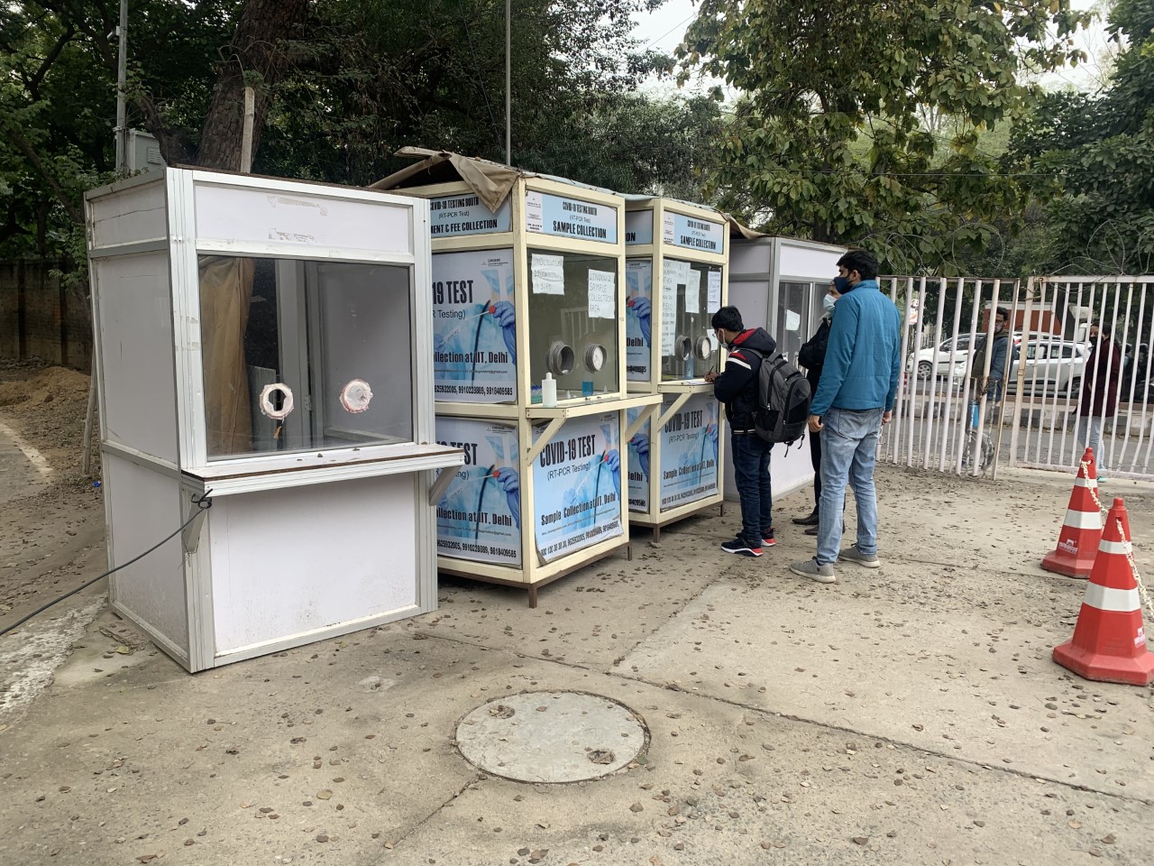 Students have the provision to get tested for Covid while being within the campus premises. Students have the provision to get tested for Covid while being within the campus premises.