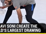 See Ravi Soni set a Guinness world record for world’s largest drawing