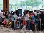 Domestic air passengers should be allowed to carry only one baggage in the cabin of the aircraft subject to certain exemptions, the Central Industrial Security Force (CISF) has told the civil aviation security agency BCAS. Domestic air passengers should be allowed to carry only one baggage in the cabin of the aircraft subject to certain exemptions, the Central Industrial Security Force (CISF) has told the civil aviation security agency BCAS.