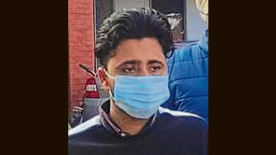 The gangster was arrested from Kharar during a joint operation of the organised crime control unit (OCCU) along with Mohali police. (HT)