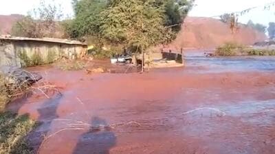 A company official said the iron slurry generated from beneficiation plant is pumped to the pond from where further disposal and waste recovery is carried out. (Sourced) A company official said the iron slurry generated from beneficiation plant is pumped to the pond from where further disposal and waste recovery is carried out. (Sourced)