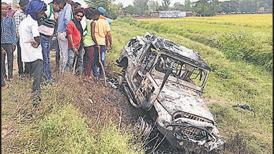 Lakhimpur Kheri case: 4 farmers charged over killings of BJP workers, driver Lakhimpur Kheri case: 4 farmers charged over killings of BJP workers, driver
