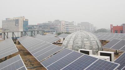 Installation of rooftop solar panels was a key project initiated by finance minister Manpreet Badal, who is seeking re-election on the Congress ticket from Bathinda Urban. (HT File/Representative image) Installation of rooftop solar panels was a key project initiated by finance minister Manpreet Badal, who is seeking re-election on the Congress ticket from Bathinda Urban. (HT File/Representative image)