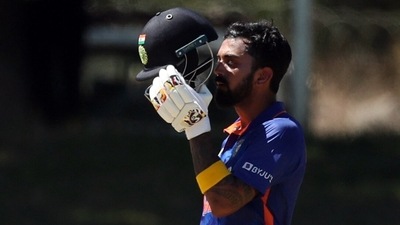 India's KL Rahul&nbsp; (REUTERS)