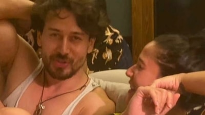 Tiger Shroff and Krishna Shroff in a picture posted by the former on social media. Tiger Shroff and Krishna Shroff in a picture posted by the former on social media.