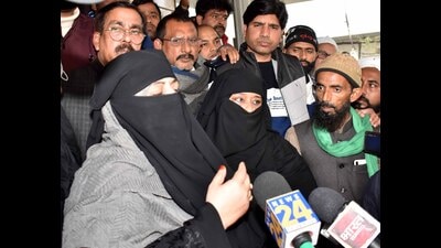 Atiq Ahmad’s wife Shaista Parveen (HT file)