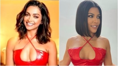 Deepika Padukone's red dress for Gehraiyaan trailer launch reminds us of Kourtney Kardashian: Who wore it better? Deepika Padukone's red dress for Gehraiyaan trailer launch reminds us of Kourtney Kardashian: Who wore it better?
