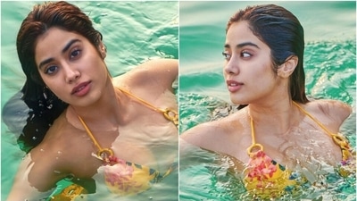 Loved Janhvi Kapoor's bold tropical print swimsuit for taking a dip in the pool? It is worth ₹17k Loved Janhvi Kapoor's bold tropical print swimsuit for taking a dip in the pool? It is worth ₹17k