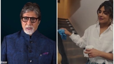 Priyanka Chopra, Amitabh Bachchan and others featured in a new Covid-19 awareness video. Priyanka Chopra, Amitabh Bachchan and others featured in a new Covid-19 awareness video.