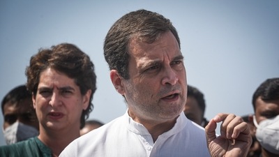 File photo of Congress leaders Rahul Gandhi and Priyanka Gandhi Vadra.&nbsp; (Sanchit Khanna/HT)