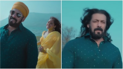 Salman Khan and Pragya Jaiswal in Main Chala. Salman Khan and Pragya Jaiswal in Main Chala.