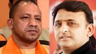 Uttar Pradesh chief minister Yogi Adityanath (left) and Samajwadi Party chief Akhilesh Yadav. (File Photo)