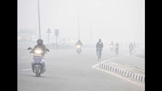 The man, who lodged a complaint in the case, said there was fog at the time of the accident. (HT photo) The man, who lodged a complaint in the case, said there was fog at the time of the accident. (HT photo)