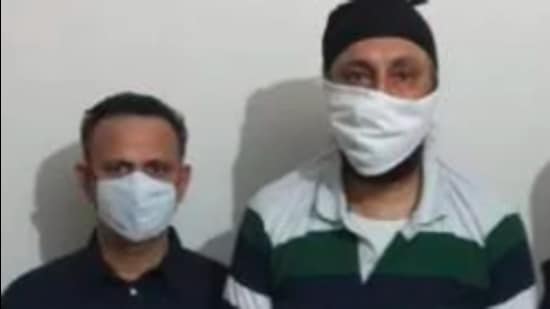 The Special Task Force of the Haryana Police arrested Dr Sachinder Jain Nawal (left), a leading pediatrician who owns two hospitals in Gurugram, and Dr Gurpartap Singh, a visiting doctor at Gurgaon One residential society in Sector 84, on November 10. (File photo)