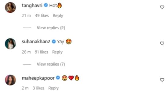 Comments on Ananya Panday's photos.&nbsp;