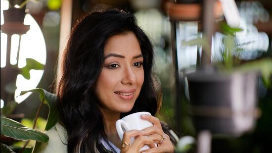 Actor Rupali Ganguly plays the lead in the television show Anupamaa.