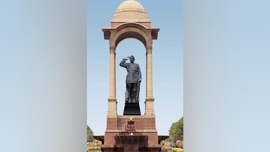 The granite statue of Netaji Subhas Chandra Bose which will be installed at India Gate.&nbsp;