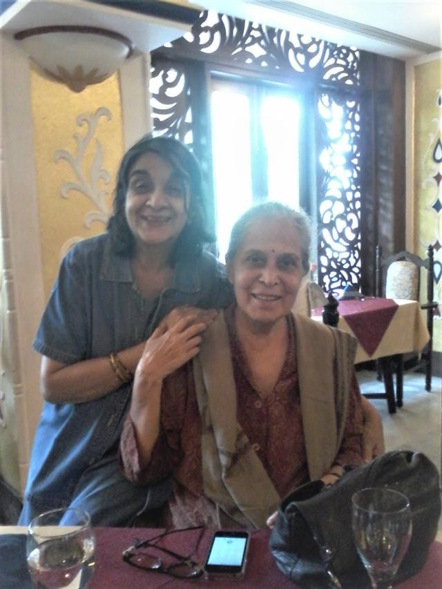 Vrinda Nabar and Maria Couto at Hotel Mandovi in Panaji, Goa. (Courtesy Vrinda Nabar) Vrinda Nabar and Maria Couto at Hotel Mandovi in Panaji, Goa. (Courtesy Vrinda Nabar)