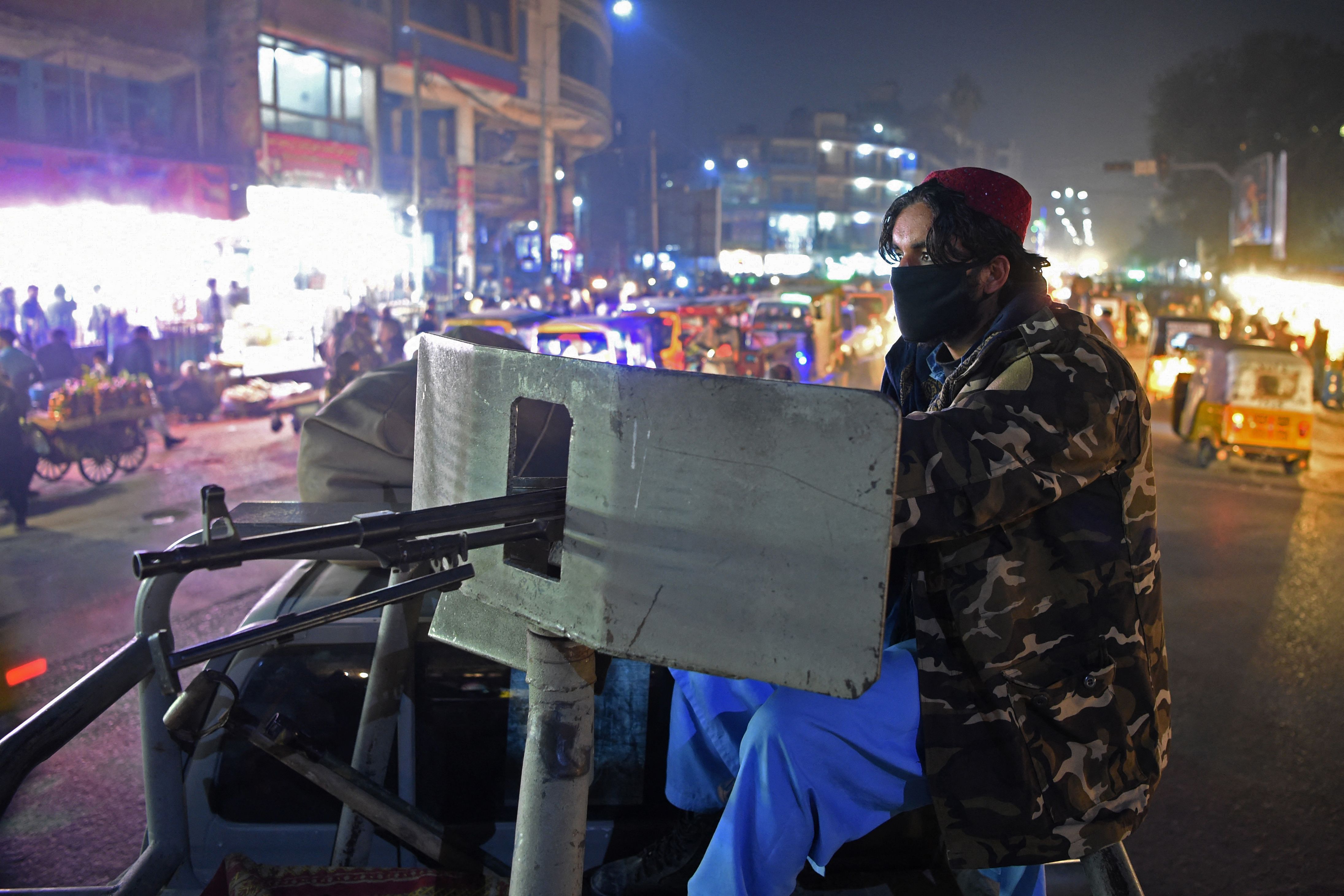 A member of the Taliban forces sits in a vehicle at a checkpoint along a street in Jalalabad. (AFP file photo) A member of the Taliban forces sits in a vehicle at a checkpoint along a street in Jalalabad. (AFP file photo)