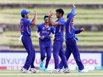 Team India in action during the U19 World Cup. Team India in action during the U19 World Cup.