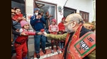 Union home minister Amit Shah during his door-to-door campaign in Kairana on Monday. (PTI) Union home minister Amit Shah during his door-to-door campaign in Kairana on Monday. (PTI)