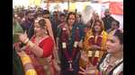Kinnar Akhada chief Laxmi Narayan Tripathi at Magh Mela-2022 in Prayagraj (HT Photo) Kinnar Akhada chief Laxmi Narayan Tripathi at Magh Mela-2022 in Prayagraj (HT Photo)
