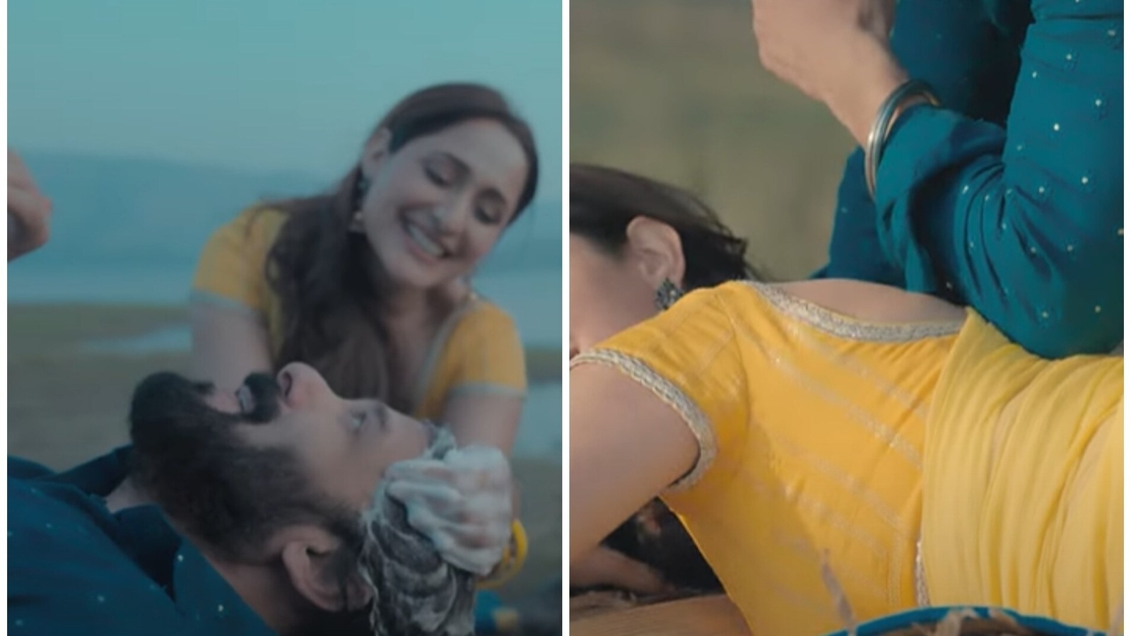 Main Chala: Salman Khan gets flowing hair shampooed by Pragya Jaiswal, gives her back massage with his elbows. Watch