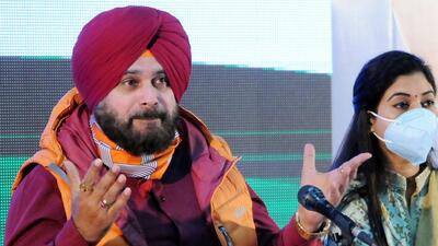 “Whatever the party high command will decide, we will accept the decision,” Sidhu said when asked about the Congress CM face in the Punjab polls (ANI )