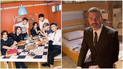 Jimmy Kimmel spoke about BTS on his show. Jimmy Kimmel spoke about BTS on his show.