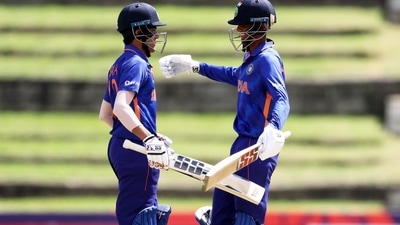 India U19 batters in action against Uganda U19 (Twitter/BCCI)
