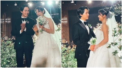 Park Shin-hye and Choi Tae-joon tied the knot on Saturday. Park Shin-hye and Choi Tae-joon tied the knot on Saturday.