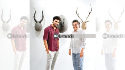 The son of acclaimed artist Subodh Kerkar, 62, who runs the Museum of Goa, Siddharth has been exposed to art since his childhood, having visited the Venice Biennale four times, and been the youngest artist at the age of 19 at an artist residency programme in Portugal; On Subodh Kerkar:Shirt by Marks & Spencers; Trousers by Siddharth Kerkar Shop; Shoes by Nike; On Siddharth Kerkar: Shirt by Pepe Jeans; Trousers by Ben Sherman; Shoes by Birkenstock (Aaron Fernandes) The son of acclaimed artist Subodh Kerkar, 62, who runs the Museum of Goa, Siddharth has been exposed to art since his childhood, having visited the Venice Biennale four times, and been the youngest artist at the age of 19 at an artist residency programme in Portugal; On Subodh Kerkar:Shirt by Marks & Spencers; Trousers by Siddharth Kerkar Shop; Shoes by Nike; On Siddharth Kerkar: Shirt by Pepe Jeans; Trousers by Ben Sherman; Shoes by Birkenstock (Aaron Fernandes)